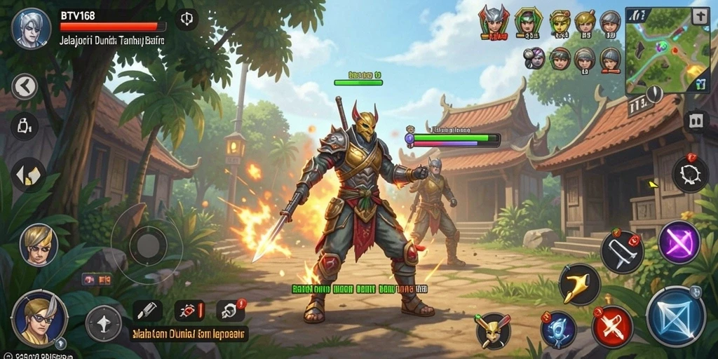 Tampilan screenshot gameplay BTV168 yang menakjubkan dan dinamis.