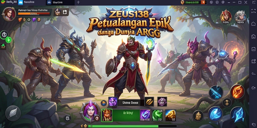 Tangkapan layar gameplay ARPG ZEUS138 yang penuh aksi.
